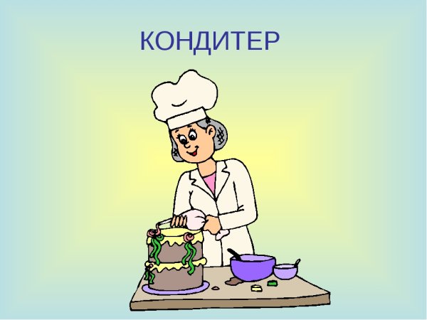 Кондитер рисунок для детей