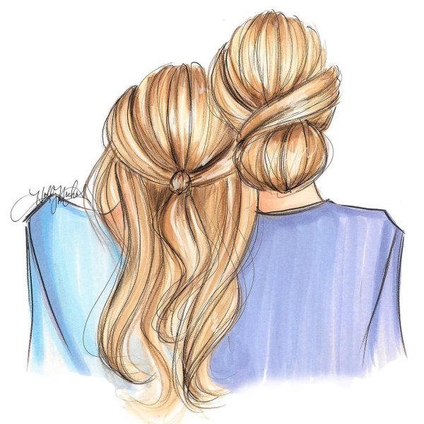 Картинки для срисовки подруги