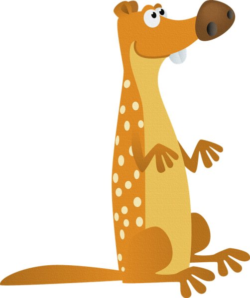 Суслик мультяшный