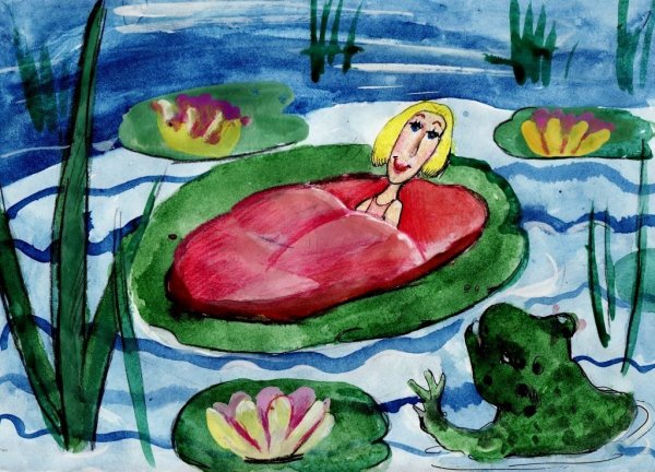 Рисунок к сказке Дюймовочка