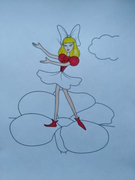 Рисунок Дюймовочки