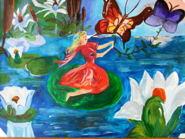 Раскраски к сказке Дюймовочка для детей