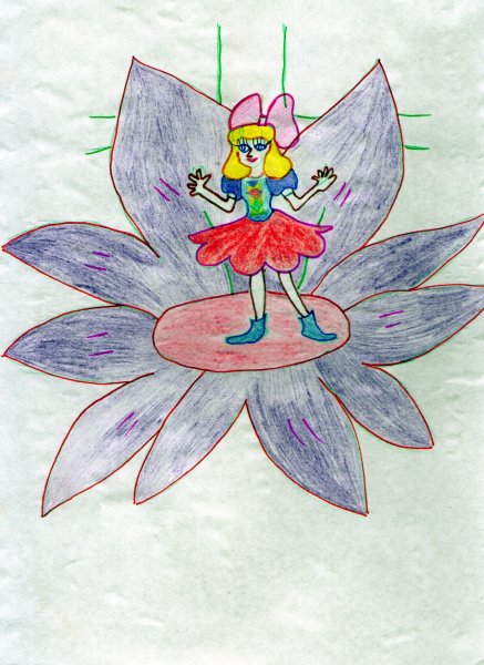 Дюймовочка раскраска