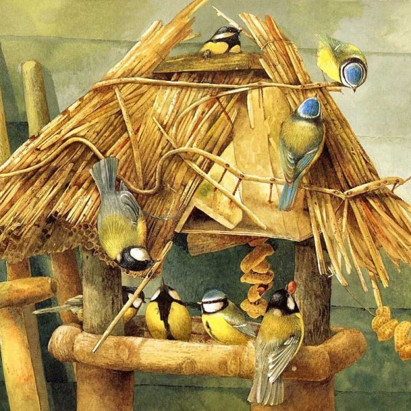 Рисование кормушка