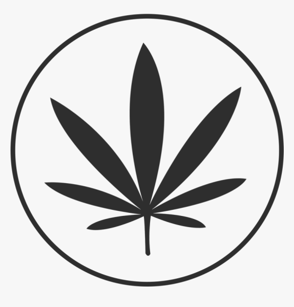 Лист конопли вектор