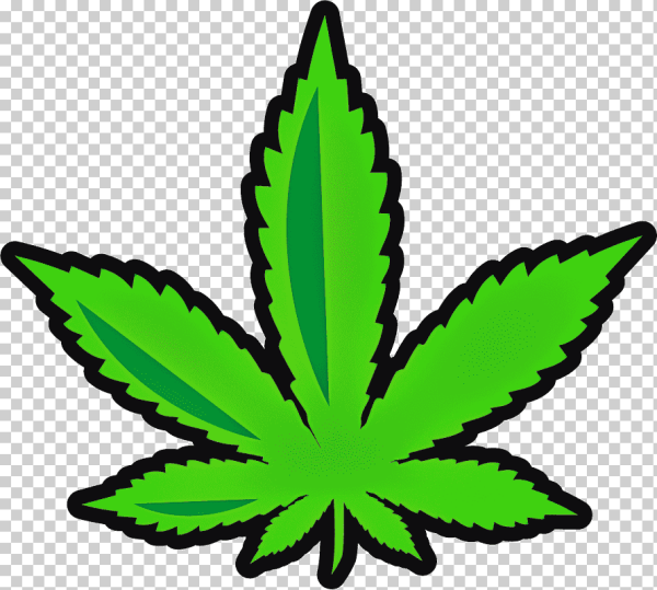 Лист конопли вектор