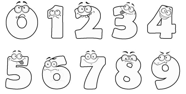 Раскраска цифры