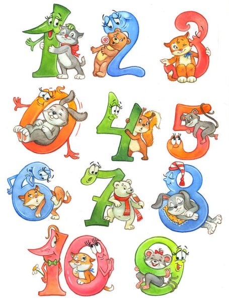 Смешные цифры для детей