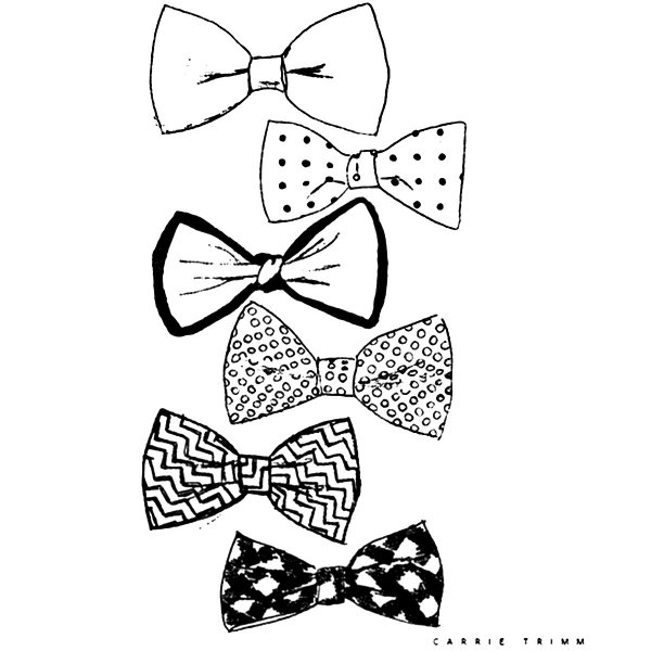 Галстук бабочка раскраска