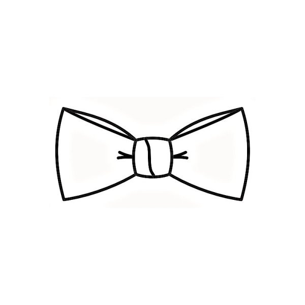 Галстук бабочка трафарет