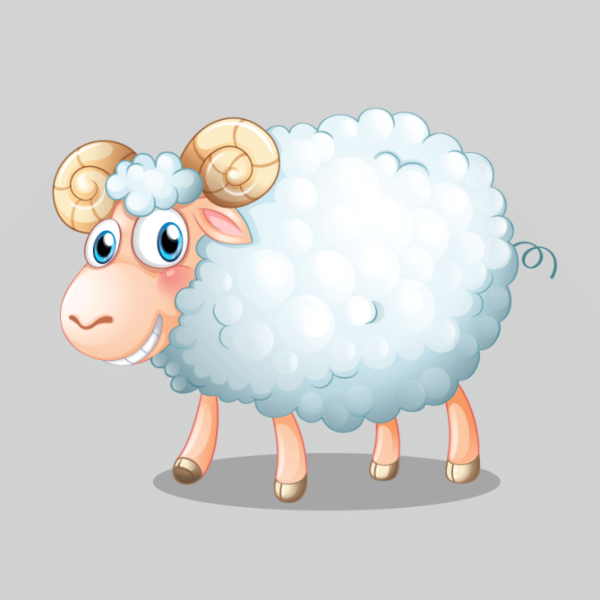 Барашек мультяшный