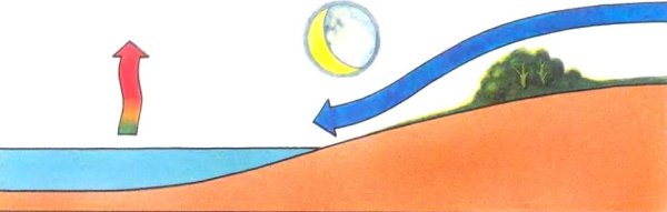 Схема возникновения ветра рисунок