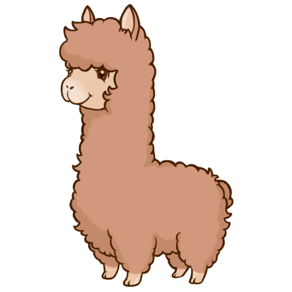 Нарисовая лама