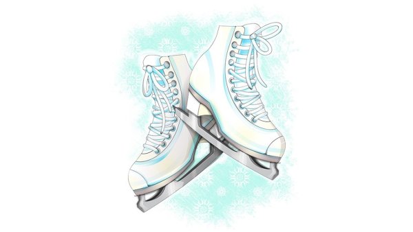 Коньки фигурные рисунок