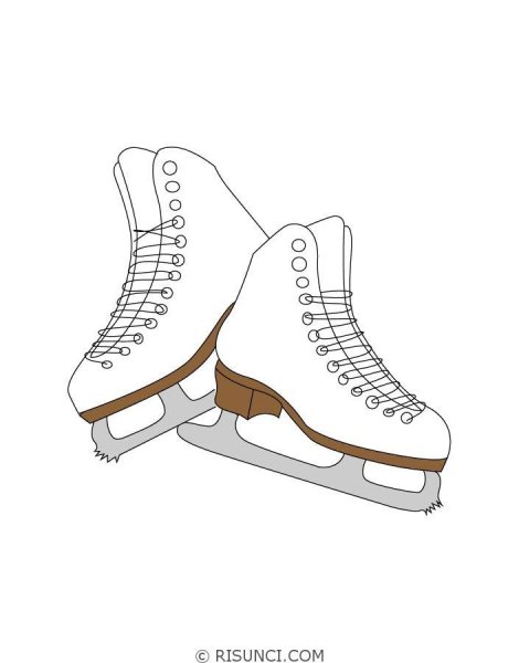 Коньки карандашом
