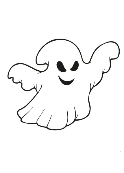 Раскраска призрак