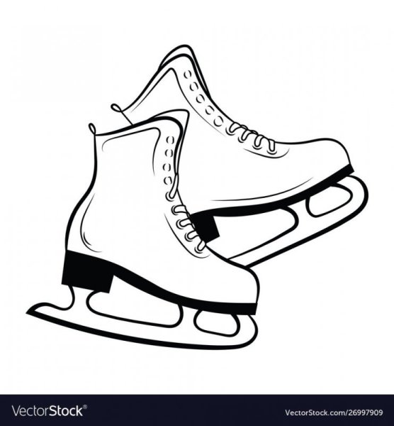Коньки рисунок для срисовки
