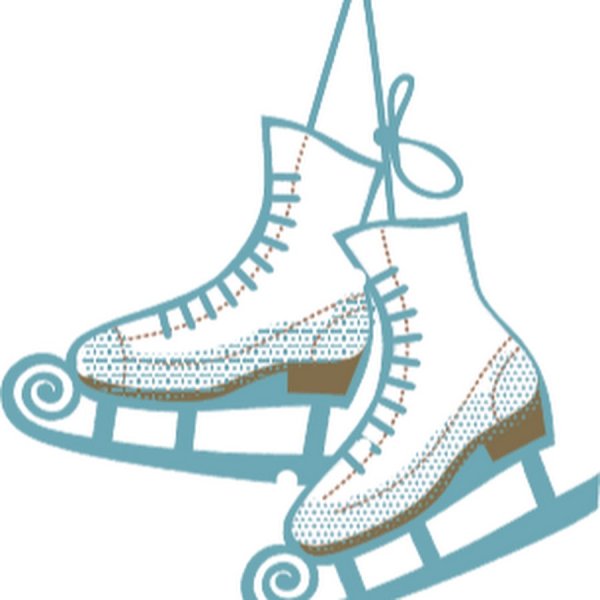 Коньки для фигурного катания вектор