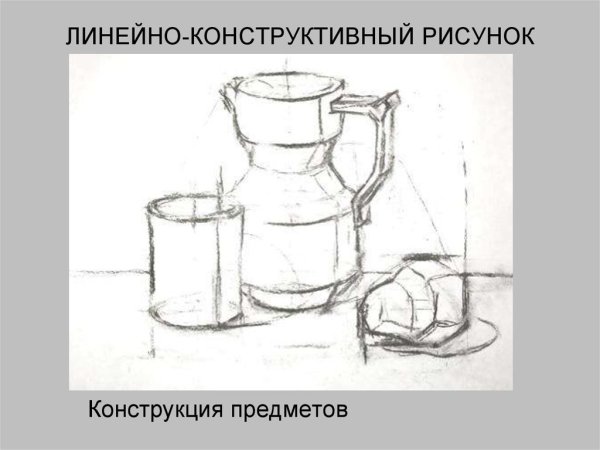 Конструктивный рисунок натюрморта
