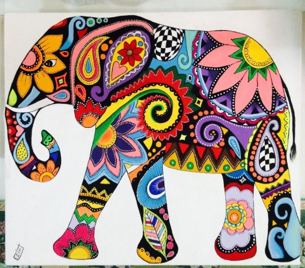 Расписные слоны
