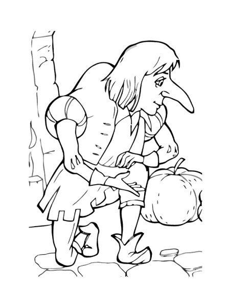 Гауф карлик нос раскраска