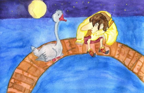 Рисунок к сказке Гауфа карлик нос