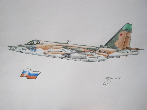 Су-25 рисунок сбоку