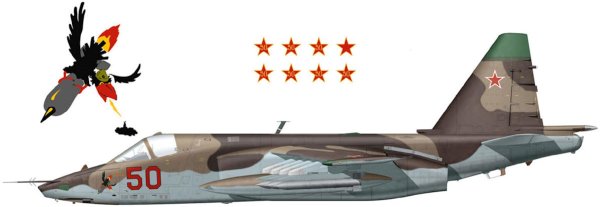 Су-25 Грач на борту