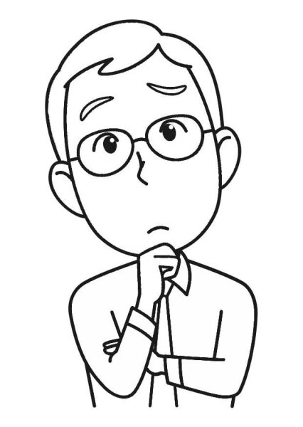 Мальчик думает