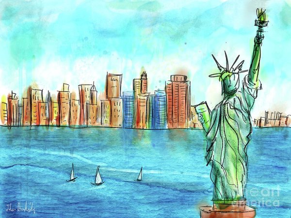 Статуя свободы арт