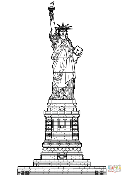 Статуя свободы эскиз