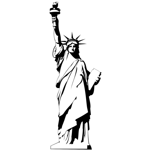 Статуя свободы США рисунок