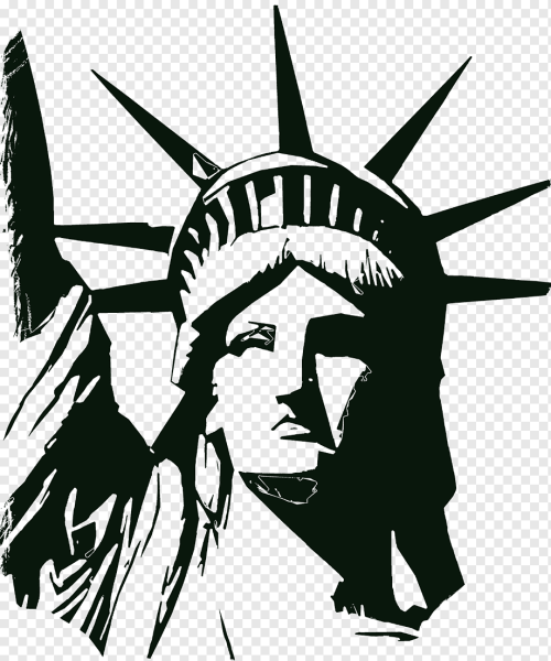 Статуя свободы Нью-Йорк раскраска