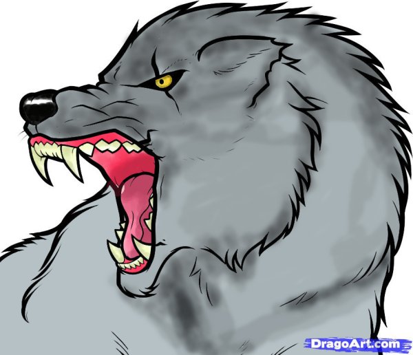 Мультяшные злые волки