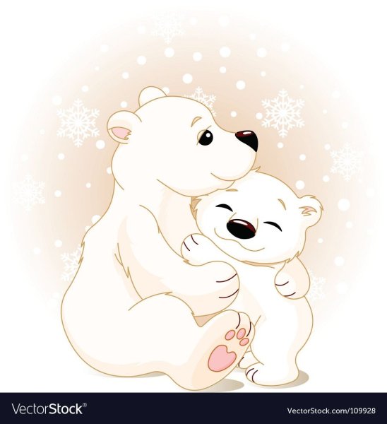 Новогодние зверушки на прозрачном фоне