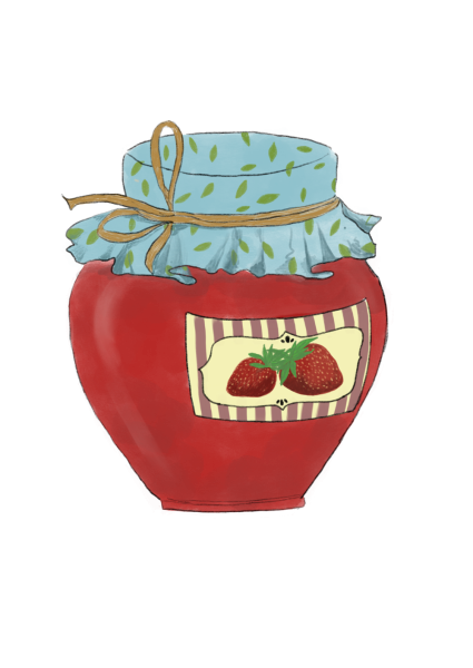 Баночка варенья вектор