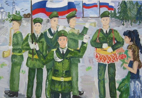 Конкурс рисунков парад Победы в Куйбышеве