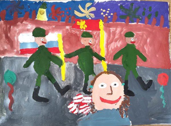 Парад памяти рисунки детей