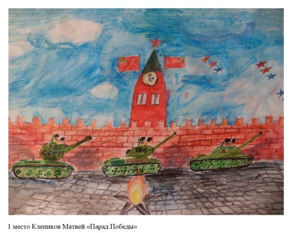 Рисование парад Победы