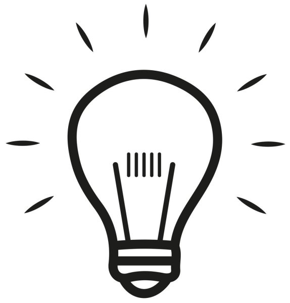 Стилизованная лампочка