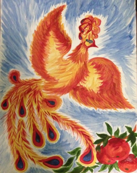 Рисование Волшебная птица