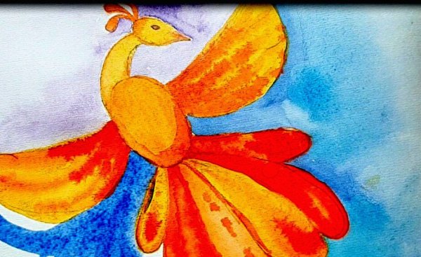 Волшебная птица рисование в подготовительной группе