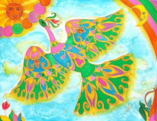 Сказочная птица для детей