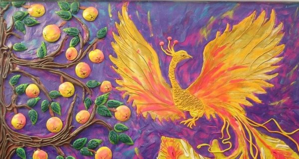 Пластилинография Жар птица