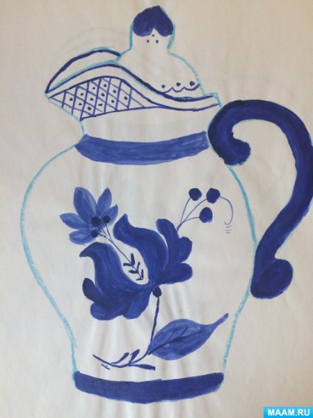 Кувшин Гжельский фарфоровый завод