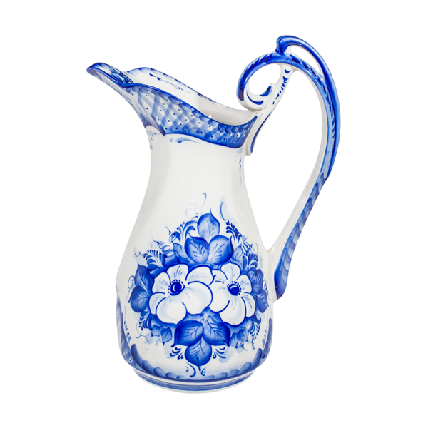 Роспись кувшинчиков рисование старшая группа Гжель