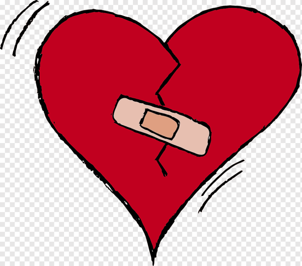 Рисунок разбитого сердца