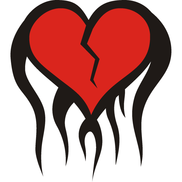 Рисунок разбитого сердца