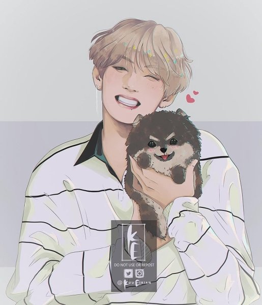 Портреты БТС Тэхен