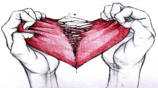 Рисунки для срисовки разбитое сердце